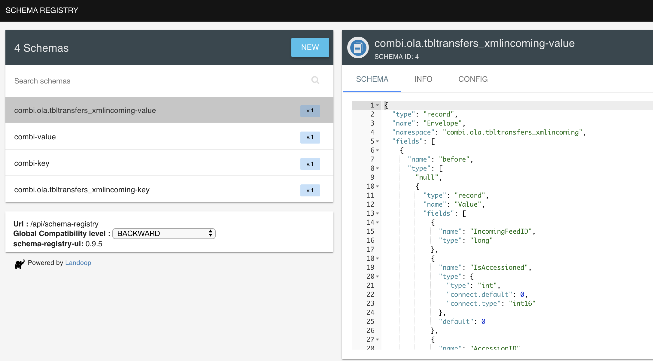 schema UI